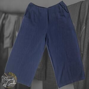 Good Luck Gem Navy Gaucho Pants  - Size Medium